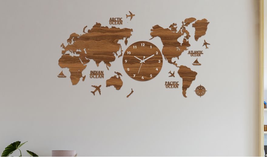 Enhance Your Home with Beautiful and Stylish World Map Wall Decor